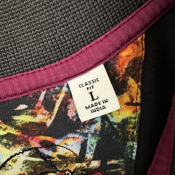 Robert Graham Shirt Size LARGE Polo Skull Rose Golf Preppy Mens - Picture 6 of 7